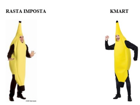 La protezione dei costumi di Halloween: quale originalità in una banana?