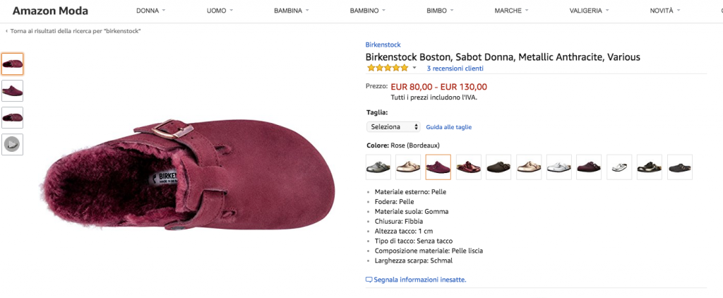Birkenstock offerte Amazon: il marchio tedesco abbandona la piattaforma