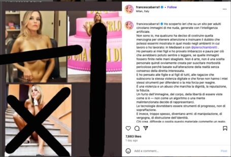 social media girls sito illegale deepfake