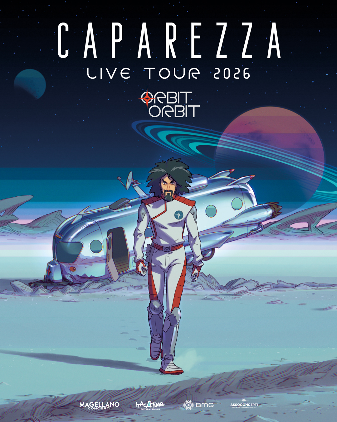 Caparezza Orbit Orbit Live Tour 2026: DANDI al concerto di Roma
